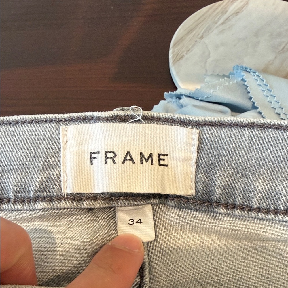 Frame Denim Men's Light Gray L’Homme Slim Jeans - Picture 3 of 6